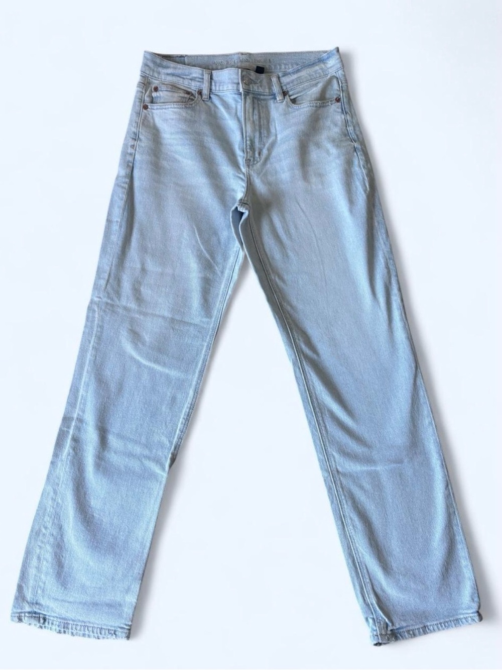 Women's Light Blue Straight-Leg Jeans